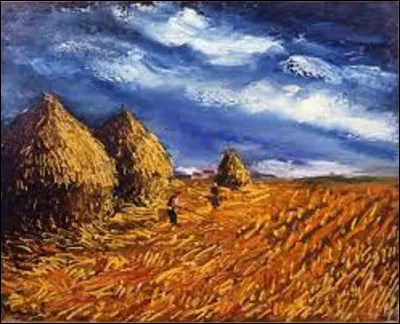 En 1950, quel fauviste a exécuté ce tableau nommé ''Les Meules de blé'' ?