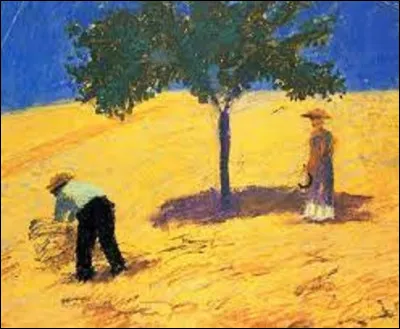 Et on termine ce quiz en cherchant un expressionniste. Parmi ces trois membres, lequel a exécuté, en 1907, ce tableau intitulé ''Arbre dans un champ de blé'' ?