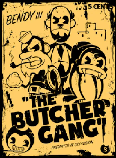 Comment s'appellent les trois personnages du groupe de personnages de Cartoon appelé ''Butcher Gang'' ?