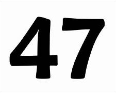 Quel nombre entier précède 47 ?