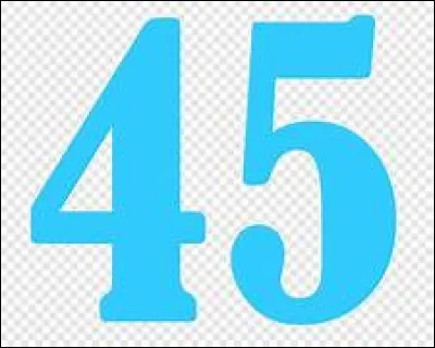 Quel département français porte le numéro 45 ?