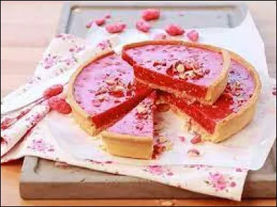 Que trouve-t-on sur cette tarte, spécialité de la ville de Lyon ?