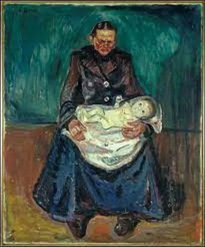Datant de 1900, ''Femme avec enfant malade'' est un tableau expressionniste. Qui est l'auteur de cette toile ?