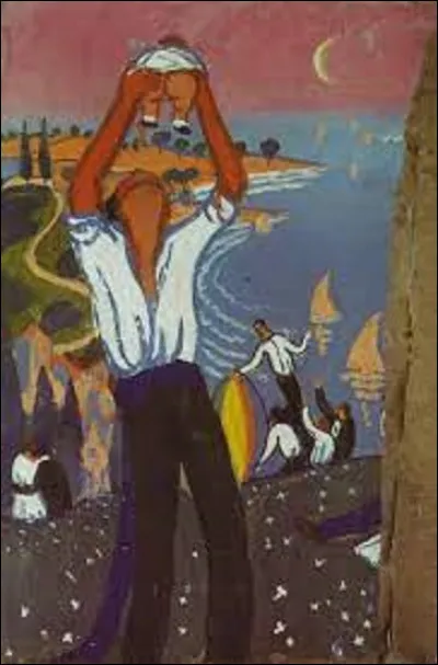 De ces trois surréalistes, lequel a exécuté ce tableau nommé ''Homme tenant un bébé'' ?