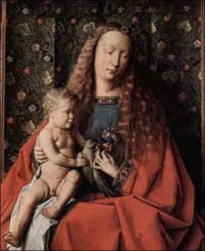 Huile sur bois datant de 1436, ''Enfant Jésus'' est un tableau primitif. Qui est l'auteur de cette peinture ?
