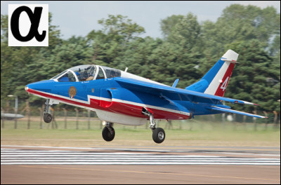 Alpha Jet est un avion militaire qui équipe la Patrouille de France depuis 1981.