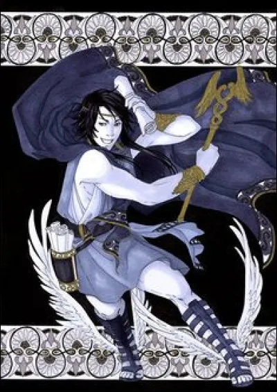 - Hermès a aidé beaucoup de héros, expliqua Clotho, comme Persée et Ulysse. Il a aussi aidé des dieux. Hermès est ingénieux, serviable, infatigable, négociateur et est très populaire auprès des Grecs. Tout le contraire de Zeus, je dois dire.
– C'est aussi un coureur de jupons comme son père, oui ! s'exclama Atropos.

Qui est Hermaphrodite ?