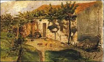 Quel artiste a peint, en 1894, ce tableau nommé ''Cour de ferme'' ?