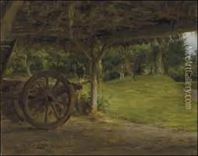 De ces trois naturalistes, lequel a réalisé ce tableau nommé ''La Grange dans la forêt'' ?