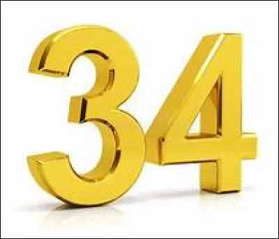 Quel département français porte le numéro 34 ?