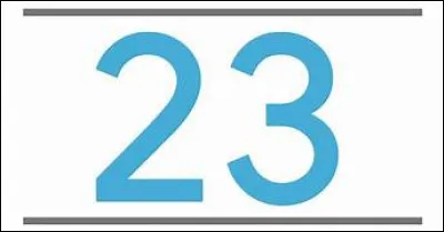 Comment peut-on qualifier le nombre 23 ?