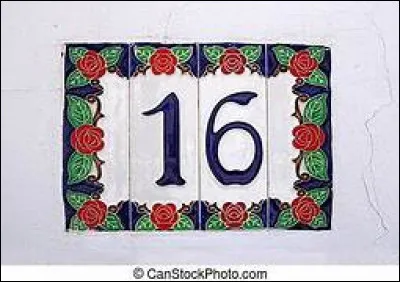 Quel département français porte le numéro 16 ?