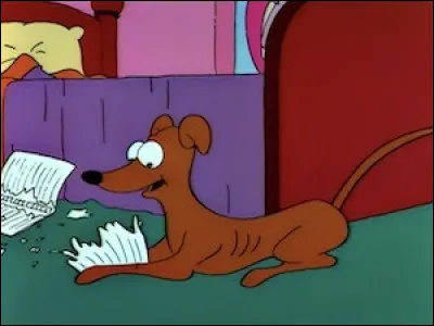 Médias et divertissements : comment s'appelle le chien de la famille Simpson ?