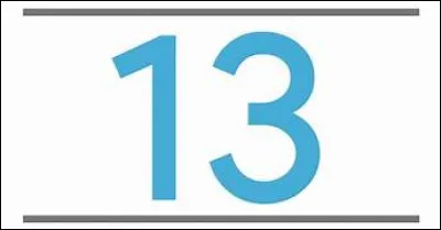 Quelle chanteuse a pour nombre préféré le numéro 13 ?