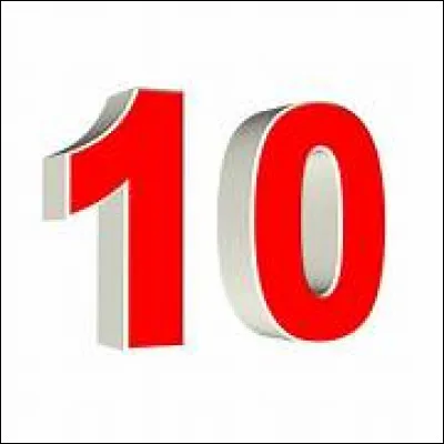 Comment dit-on "10" en anglais ?