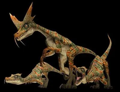 Wyvern aviaire Alpha, il est remarquable par sa double crte. Il possde des crocs et des griffes paralysantes.