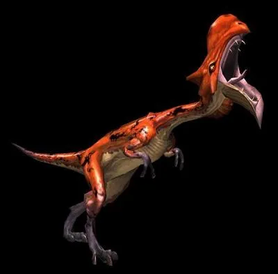 Wyvern aviaire vivant dans les Marais et le Volcan, ils possdent une poche de venin contenant un puissant poison qui pompe lentement la sant de la proie.