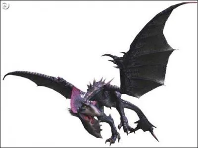 Wyvern aviaire  la carapace noire trs rsistante, il est connu pour viter les piges et faire usage d'une queue venimeuse.