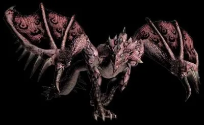 Wyvern femelle patrouillant habituellement au sol. les piquants de sa queue sont remplis de poison.