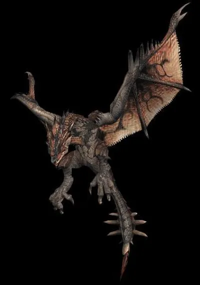Wyvern mle qui protge son nid et arpente son territoire depuis les cieux. Ses griffes sont remplies de poison.