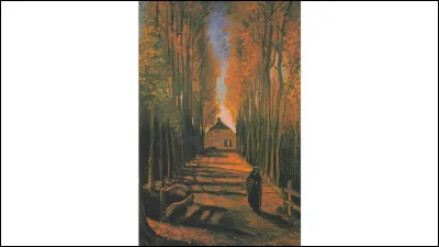 Qui a peint cette allée de peupliers ?