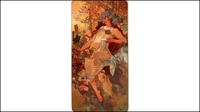 En quelle année Mucha a-t-il peint "Automne" ?