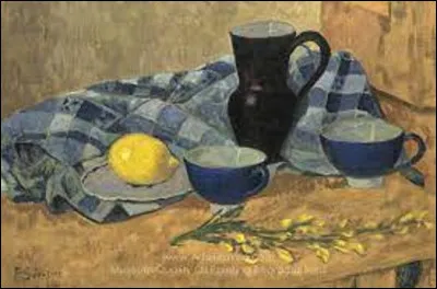 ''Nature morte au citron et bolées bleues'' est un tableau nabi. Qui en est l'auteur ?