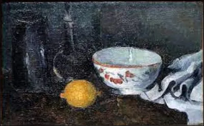 Vers 1879 et 1880, quel impressionniste a peint ce tableau intitulé ''Boîte à lait et citron'' ?
