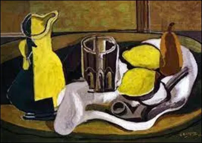 Quel cubiste a réalisé, en 1929, cette toile nommée ''Nature morte aux citrons'' ?