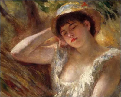Quel peintre impressionniste est l'auteur de ce tableau intitulé '' La dormeuse'' ?
