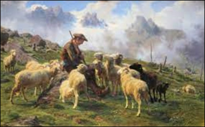On commence ce quiz en cherchant un(e) naturaliste. En 1864, qui a peint cette toile intitulée ''Berger des Pyrénées donnant du sel à ses moutons" ?