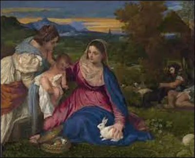 Exécuté en 1530, ''La Vierge à l'Enfant avec sainte Catherine et un berger'', aussi connu sous le nom de ''La Vierge au lapin'', est un tableau Renaissance. Qui est l'auteur de cette huile sur toile ?