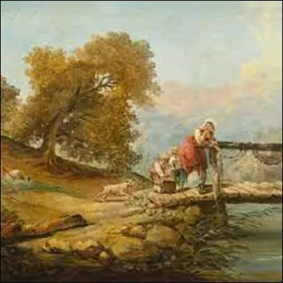 De ces trois pr&eacute;romantiques, lequel a r&eacute;alis&eacute; ce tableau nomm&eacute; ''Paysage avec berg&egrave;re'' ?