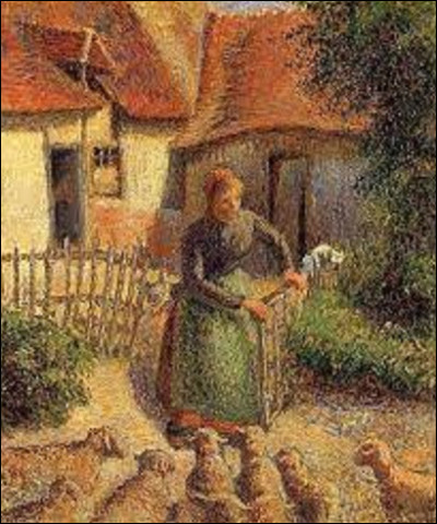 On débute ce quiz en cherchant un impressionniste. De ces trois membres lequel, en 1886, a réalisé le tableau intitulé ''La Bergère rentrant des moutons'' ?