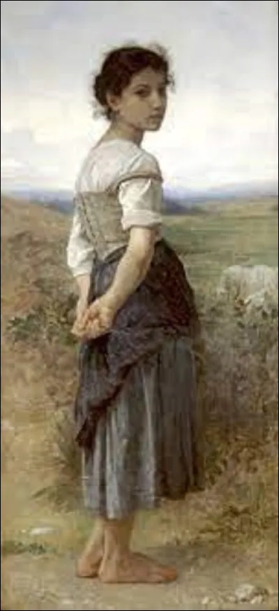 En 1885, quel acad&eacute;micien a r&eacute;alis&eacute; cette toile nomm&eacute;e ''La Jeune berg&egrave;re'' ?
