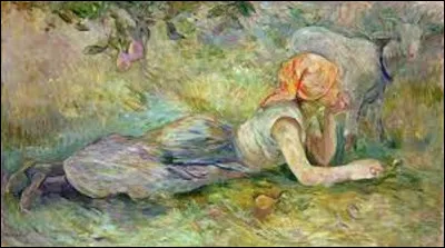 Datant de 1891, ''Berg&egrave;re couch&eacute;e'' est une toile impressionniste. Qui en est l'auteur ?