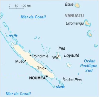 Quelle est cet ensemble d' îles en N, situé en mer de Corail dans le Pacifique Sud, un territoire français aux signes identitaires propres ?