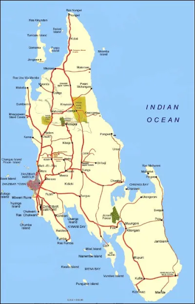 Quelle est ce groupe en Z de 2 îles principales, situées en face des côtes de Tanzanie ?