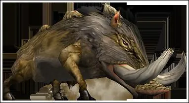 Gros sanglier sauvage de temprament hostile, il charge  vu :