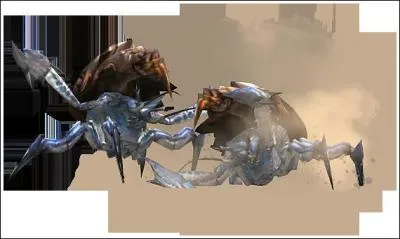 Carapaceon adolescent  la carapace organique qui sera remplac avec l'ge par un crne de monstre gant :