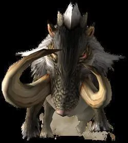 Meneur des sangliers sauvages, clbre pour ses normes dfenses, il est trs agressif et est connu pour foncer au combat. Il est trs habile  reprer les ennemis :