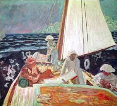 Réalisée vers 1924, quel nabi a peint cette toile intitulée ''Signac et ses amis en bateau'' ?