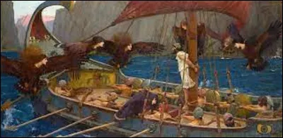 ''Ulysse et les Sirènes'' est un tableau préraphaélique. Quel artiste a peint ici cette scène mythologique, en 1891 ?