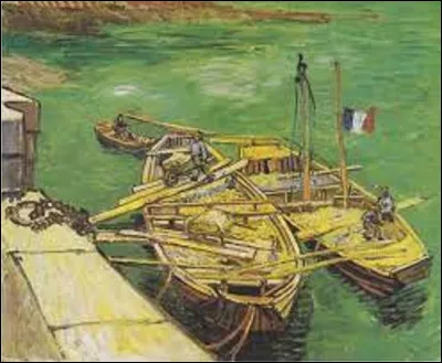 Parmi ces trois postimpressionnistes, lequel a réalisé, en 1888, ce tableau intitulé ''Barques sur le Rhône'' ?