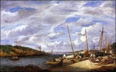 Et on clôt ce second volet en cherchant un impressionniste. Lequel, en 1855, a peint cette huile sur panneau intitulée ''Douarnenez. Bateaux de pêche à quai'' ?