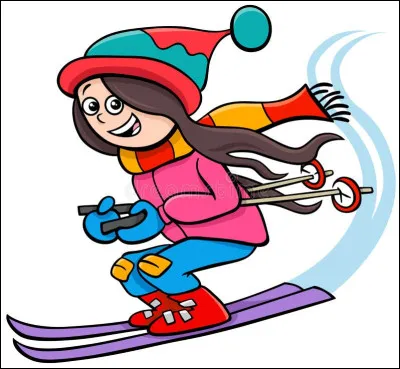 Armée de sa plus belle combinaison de ski, Stéphanie dévale les pistes. Elle pratique...