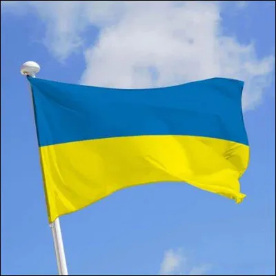 Bleu et jaune, ce sont les couleurs du drapeau de l'Ukraine.