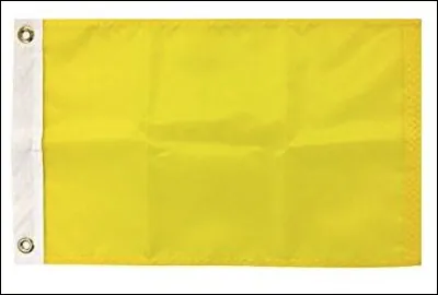 Jaune, c'est la couleur du drapeau qui indique qu'un bateau est en quarantaine.