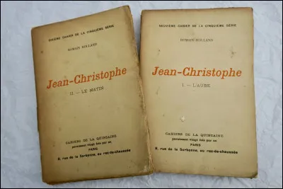 "Jean-Christophe" est une série de romans écrite par Romain Rolland.