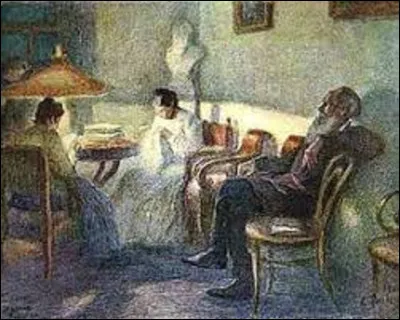 Parmi ces trois postimpressionnistes, lequel a réalisé, en 1902, ce tableau intitulé ''Sous la lampe'' ?